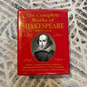 COMPLETE  WORKS OF SHAKESPEARE ILLUSTRATED - In 3 Deluxe Oversized Volumes